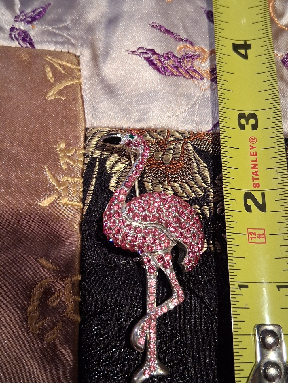 Pink Flamingo Crystal Brooch - Women Jewelry